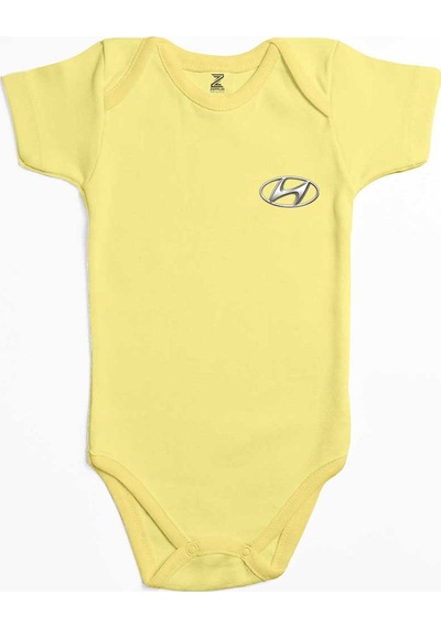 Zepplin Giyim Hyundai Logo Sarı Bebek Body Zıbın