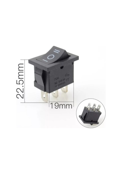 Ic-123A Mini Işıksız Yaylı Anahtar Mom-Off-Mom