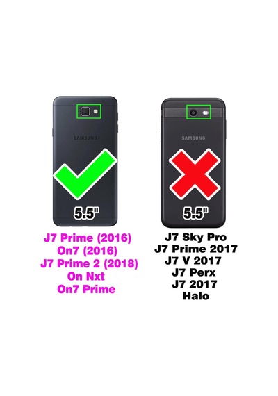 Teknomoda Teknomoda Samsung Galaxy Uyumlu J7 Prime Kılıf Boyun Omuz Askılı iPli Anti Şok Köşe Korumalı Şeffaf Silikon