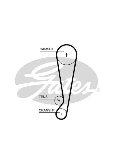 GATES 5664XS Triger Eksantrik Kayışı 107×253 Chery Qq3 0.8 1.1 06-