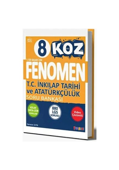 Fenomen 8. Sınıf Koz T.c. İnkılap Tarihi Ve Atatürkçülük Soru Bankası Fenomen Yayınları