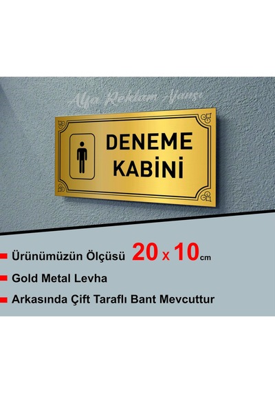 Deneme Kabini Bay Metal Levhaa 20 X 10 Cm