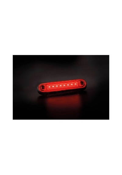 Frıstom 12v-24v Parmak Lamba 8-ledli Kırmızı 120 12 Mm E9