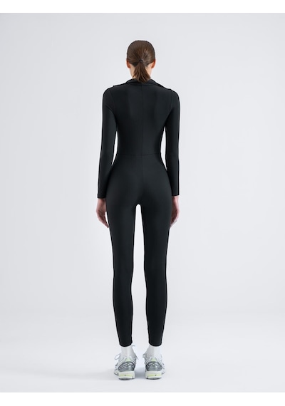 Lismina Shadow Fit Spor Tayt Tulum Siyah