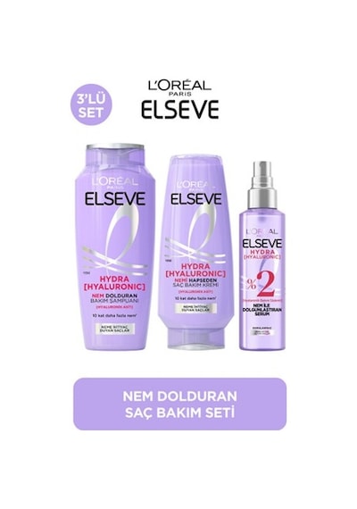 Elseve Hydra Hyaluronic Nem Dolduran Bakım Seti PKT.ELSEVE.017