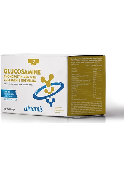 Dinamis Glucosamine Chondroitin Msm Takviye Edici Gıda 30 Saşe