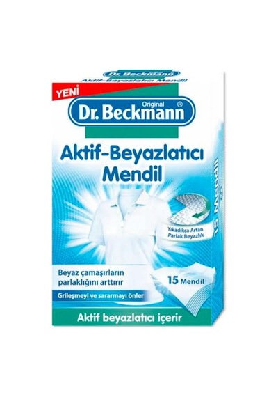 Dr.Beckmann Aktif Beyazlatıcı Mendil 15 Adet + Renk Koruyucu Mendil 12 Adet