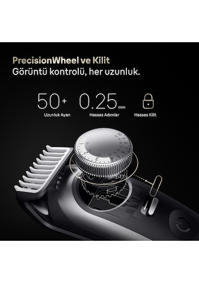 Braun Sakal Düzeltici Series 9, +7 Berber Ekipmanları, 52 Uzunluk, Problade, Bt9520
