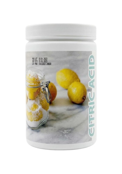 Limon Tuzu Sitrik Asit Medium 200 Gr Turşu, Salamura, Reçel Ve İçecekler İçin Asitlik Düzenleyici