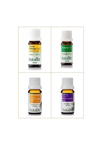 Botalife Kış Seti Kekik Limon Portakal Okaliptus Yağı 10 ML