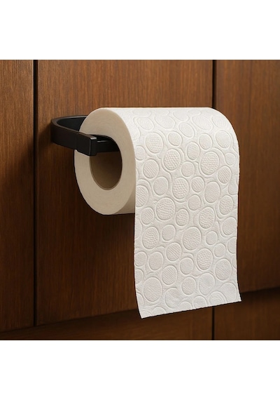 Siyah Tuvalet Kağıdı Tutucu Mat Kaplama Banyo Peçetelik Diğer