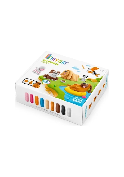Hey Clay Yaratıcı Kil Seti - Dog Buddies Çok  Renkli