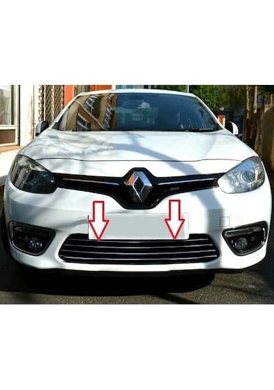 Fluence Ön Tampon Çıtası 4 Parça Krom Makyajlı Kasa 2013 Ve Sonra