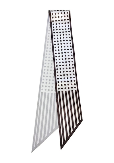 Tarzını Seç Çizgili Asalet Desenli Kahverengi Kravat / Eşarp / Fular 105x9 Cm Çizgili Kahverengi