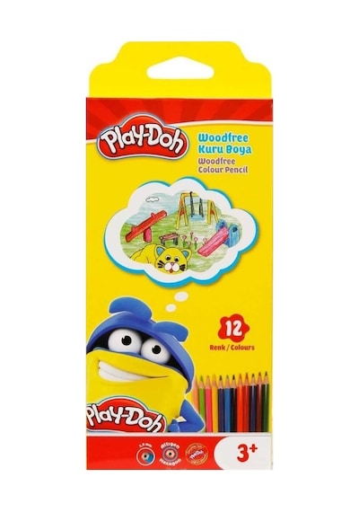 Play-doh Playdoh Woodfree Kuruboya Tam Boy 12 Li Karışık