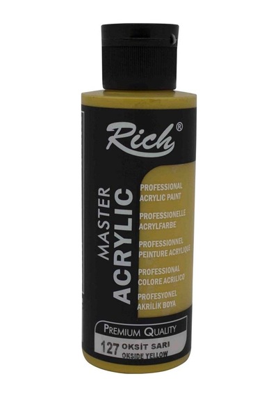 Rich Akrilik Boya Master 120 Cc Oksit Sarı 120-127 Çok Renkli