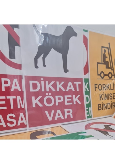 Jetyazdır Uyarı Levhaları ''kaynak Işıgından Gözlerini Koru '' A4 Pvc 30 21 Cm