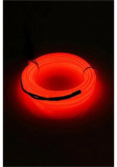 Kırmızı 5 Metre Neon Ip Torpido Fitili Oto Şerit Led