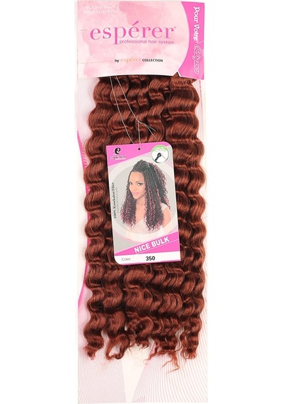 Nice Bulk Afro Su Dalgası Saç - Kızıl Bakır