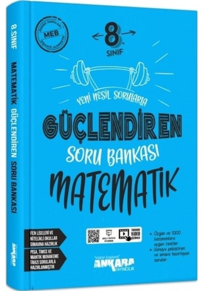 Ankara Yayıncılık 8. Sınıf Güçlendiren Soru Bankası Matematik Yay