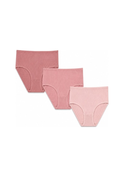 Nbb Kadın Pembe Gülkurusu Pudra 3lü Fitilli Yüksek Bel Külot Pembe - Gülkurusu - Pudra Nbb Kadın Pembe Gülkurusu Pudra 3lü Fitilli Yüksek Bel Külot Pembe - Gülkurusu - Pudra