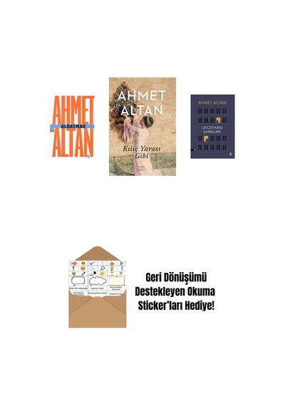 Aldatmak - Yalnızlığın Özel Tarihi Cep Boy + Kılıç Yarası Gibi + Geceyarısı Şarkıları + Okuma Sticker'ları