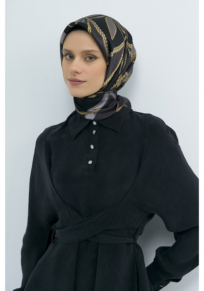 Armine Saf İpek Sura Eşarp-2026 İlkbahar-yaz- 953100d Siyah