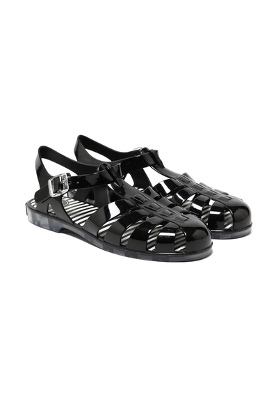 Black Shıny Sandalet Kadın Cuba Toni Pons 002- Black Shiny Siyah