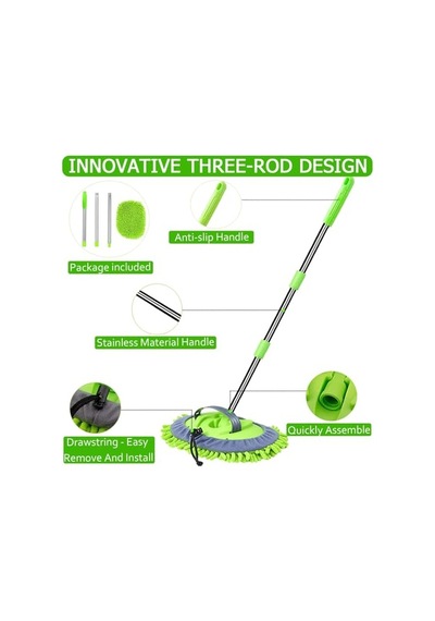 Araba Yıkama Fırçası El Mop Temizleme Aleti Uzun Saplı Yıkama Detaylandırma Kiti Arabalar Kamyon, Suv, Rv, Römork, Mikrofiber Sünger Silgi Boyaya Zarar Vermez Çiziksiz Araba Yıkama Fırçası El Mop Temizleme Aleti Uzun Saplı Yıkama Detaylandırma Kiti Arabalar Kamyon, Suv, Rv, Römork, Mikrofiber Sünger Silgi Boyaya Zarar Vermez Çiziksiz