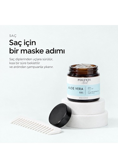 Polente Natural Aloe Vera Jel, Yüz Ve Vücut İçin, 100 Ml Diğer