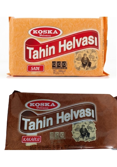 Koska Kakaolu Ve Sade Helva 1000 Gr 2 Li Set