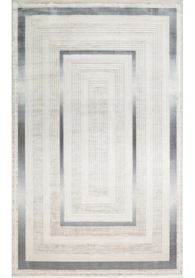 Hoom Rugs Bomonti Mhl 13 Cream Blue Viskon & Akrilik Modern Salon Halısı Krem - Mavi