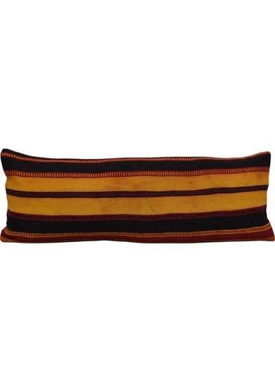 Zehra Abla Halı Yeni El Dokuma Dekoratif Lumbar Kilim Kırlent Yastık Kılıfı 6213