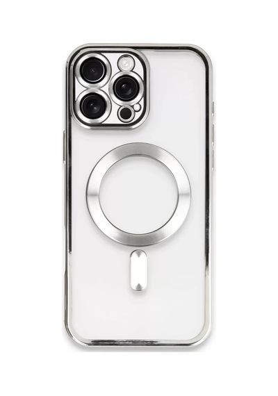 Newface Apple İphone 16 Pro Kılıf Kross Magneticsafe Kapak - Gümüş