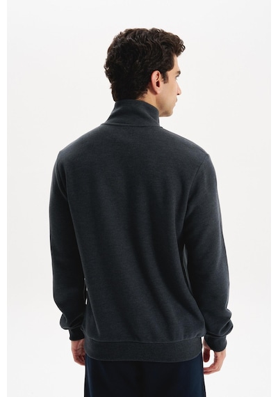 AR-MA Arma Erkek Pamuk Polyester Karışımlı Selanik Kumaş Yarım Fermuar Dik Yaka Sweatshirt Kazak K30404698002 Gri AR-MA Arma Erkek Pamuk Polyester Karışımlı Selanik Kumaş Yarım Fermuar Dik Yaka Sweatshirt Kazak K30404698002 Gri