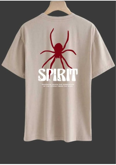 Kozia Outdoors Malkoçbey Spırınt Baskılı Overisze Unisex Basic T-shirt Bej