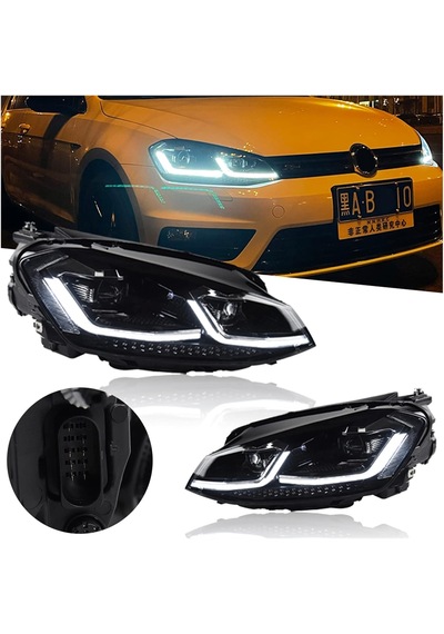 Volksvagen Golf 7 Mk7 2014-2015 J Dizayn Ön Far