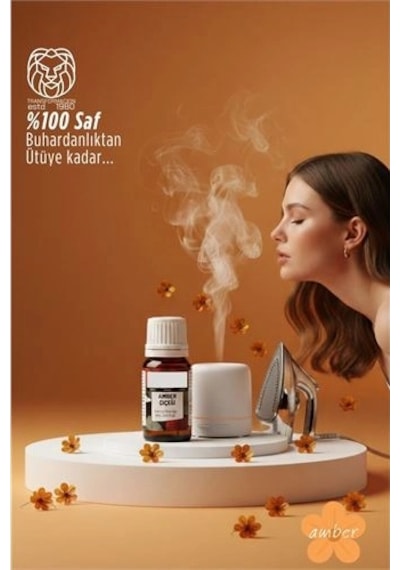 %100 Saf Amber Çiçeği Esansı - Ütü, Buhardanlık Ve Koku Makineleri İçin 10 Ml
