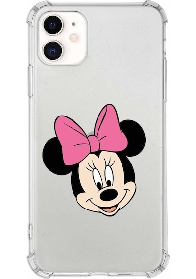 Apple Uyumlu iPhone 11  Köşe Korumalı Antişok Kapak Minnie Mouse Tasarımlı Kılıf