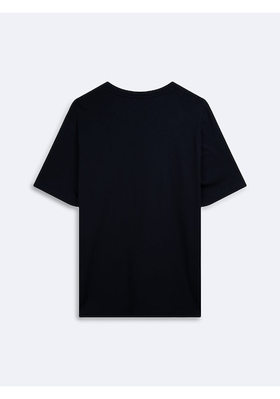 Ltb Flamlı Basic Lacivert T-shırt Lacivert