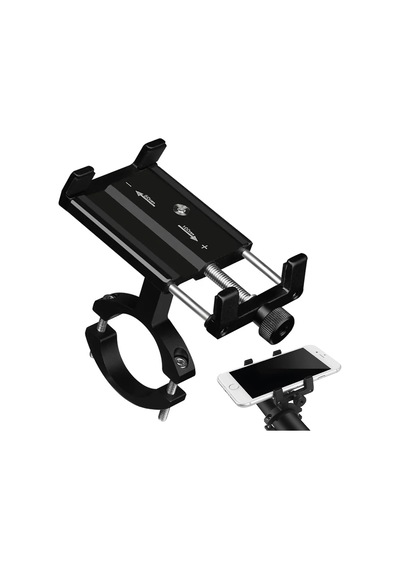 Motosiklet, Bisiklet, Scooter İçin Dayanıklı, Gidon Uyumlu, Cnc, Alüminyum, Telefon Tutucu, Siyah