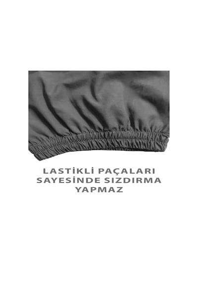 Benlife Kısa Kol Lastikli Demans Tulumu Gri