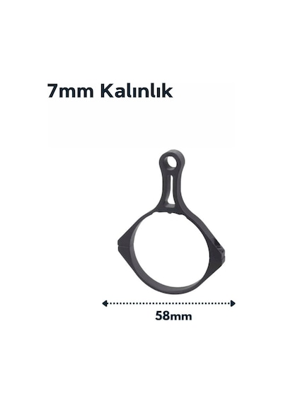Vector Optics Universal 42-47mm Dürbün Montaj Halkası Scot-57ff Siyah