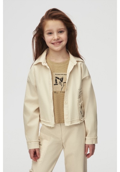 Nk Kids Flourish Kız Çocuk Ceket 38408 Krem