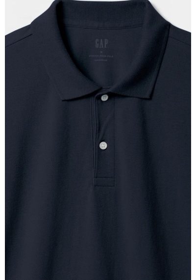 Gap Erkek Pique Polo Yaka Lacivert T-shirt-13472 Lacivert