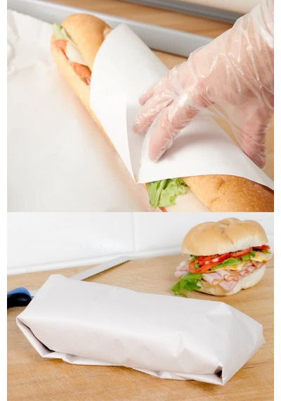 Sandviç Dürüm Hamburger Paketleme Sarma Ambalaj Kağıdı 40 X 60 50 Adet Krem 40 X 60 50'li Çeyiz&pak