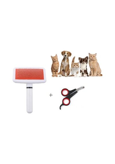 Sarfex Köpek Tüy Toplama Fırçası + Tırnak Makası