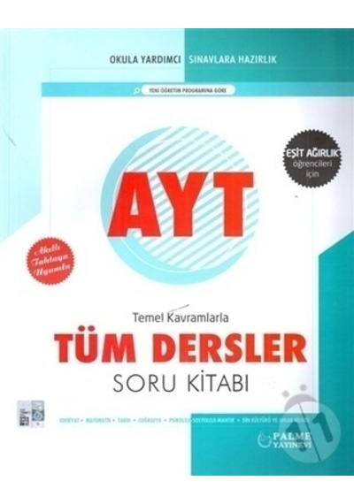 Yks Ayt Eşit Ağırlık Tüm Dersler Soru Kitabı