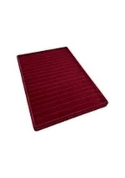 Yerli Üretim Madrid Model Süet Kumaş Bordo Renk 34/24 Cm Kademeli Çekmece Içi Bileklik-kolye Tablası Çok Renkli