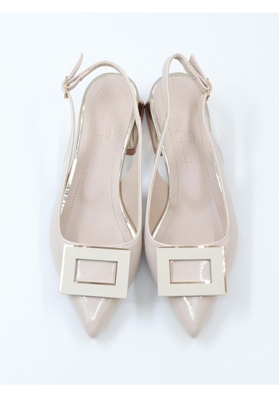 Nesilshoes Nesil Shoes Gabbel 200 Ten Rugan Topuklu Kadın Sandalet